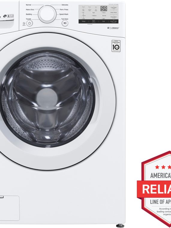 2025 4.5 Cu. Ft. High Efficiency Stackable Front-Load Washer with 6Motion Technology – White