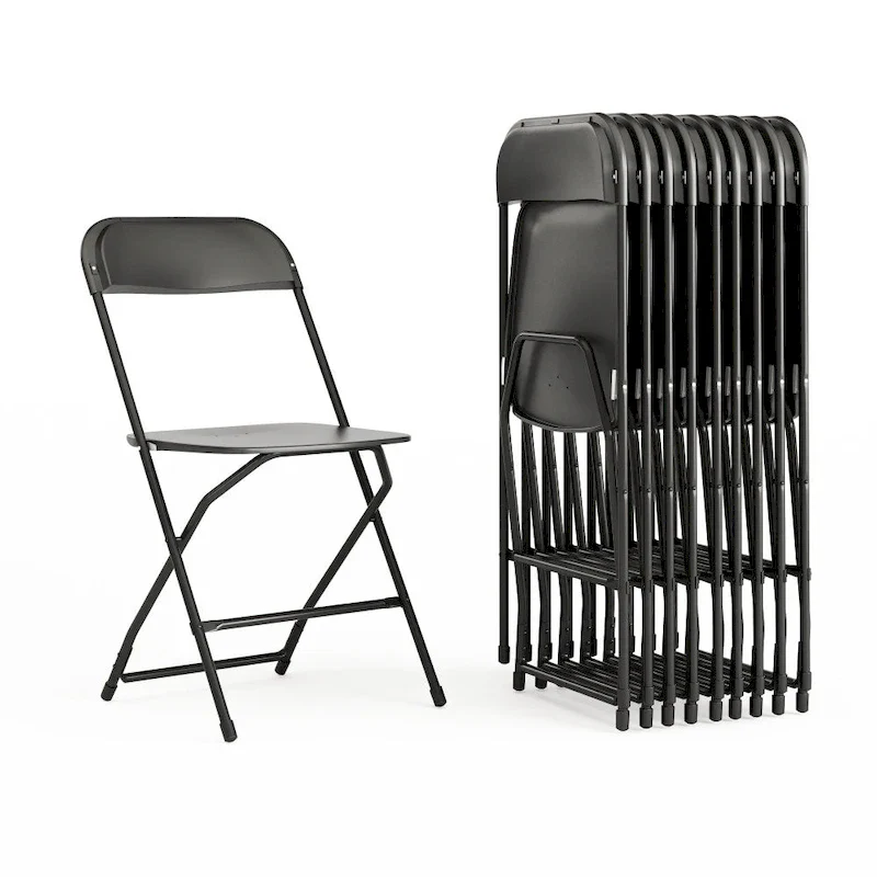 Plastic Folding Chair - 10 Pack 650LB Weight Capacity - Event Chair