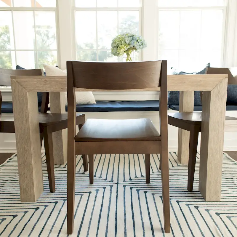 Plank and Beam Modern Solid Wood Dining Chair