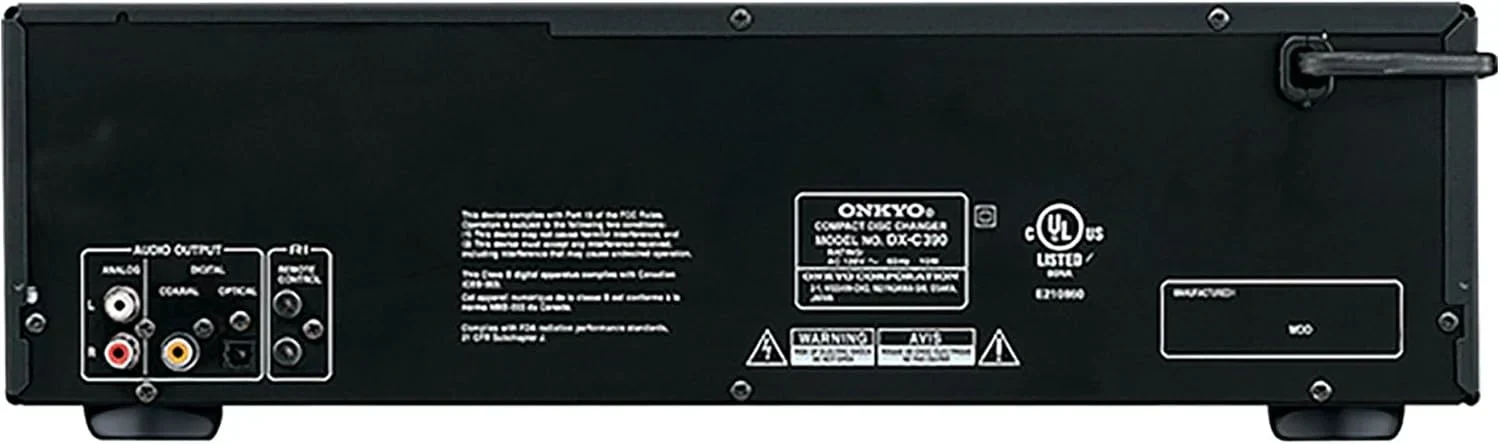 Onkyo DXC390 6 Disc CD Changer,Black