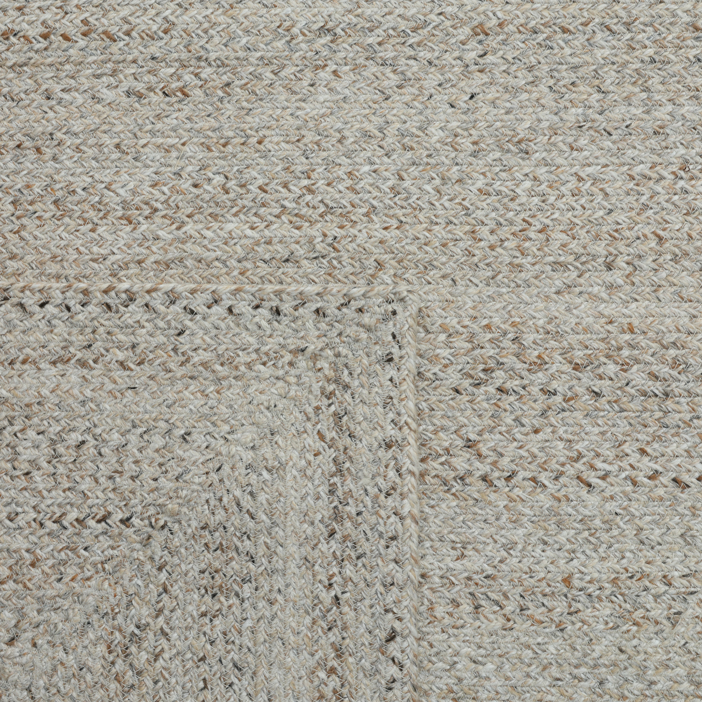 Obeetee Layla Braided Area Rug, Tan, 5' x 7'6'