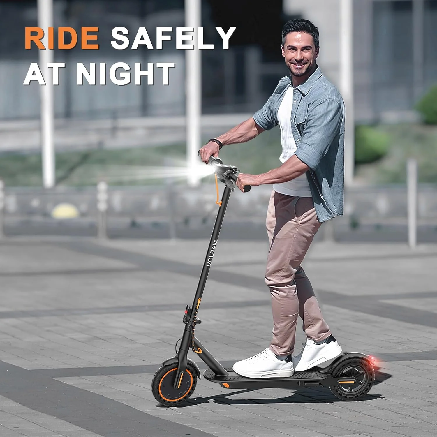 Electric Scooter Powerful Motor Dual Braking