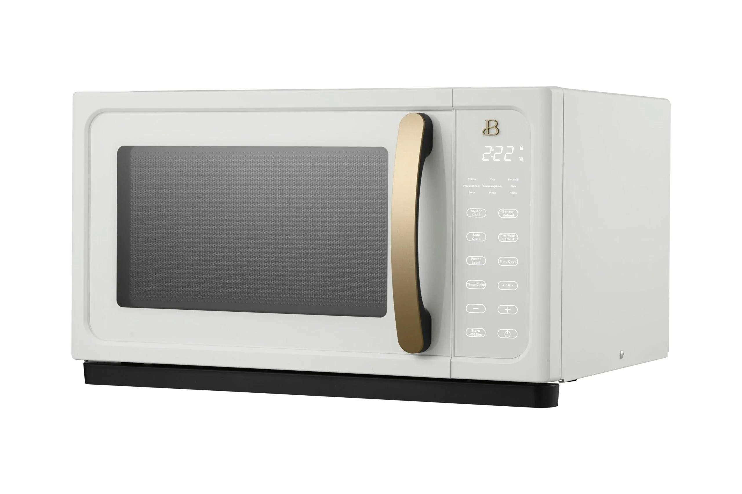 Beautiful 1.1 Cu ft 1000W Sensor Microwave Oven, White Icing - Kitchen Appliance