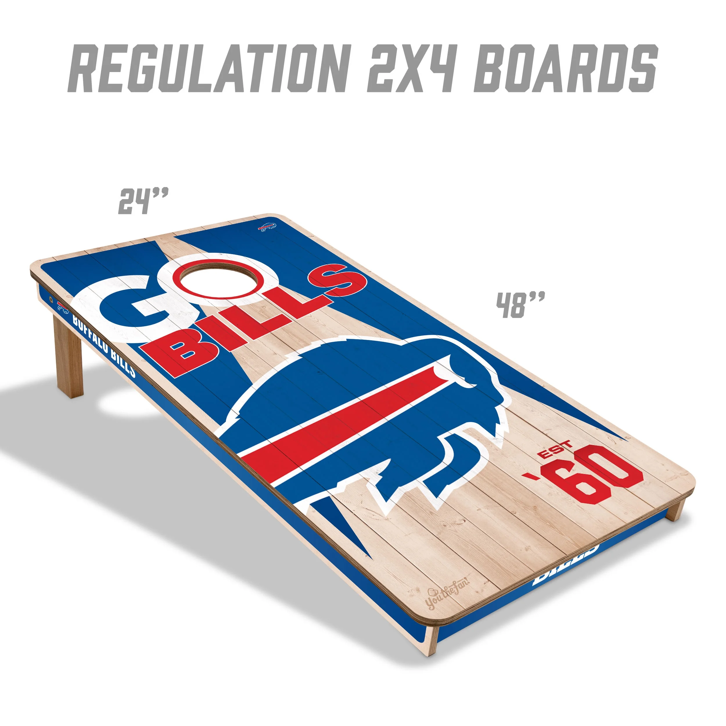 YouTheFan NFL Buffalo Bills 2' x 4' Cornhole Game