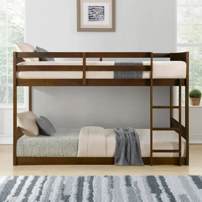 Delphia Low Profile Twin over Twin Bunk Bed