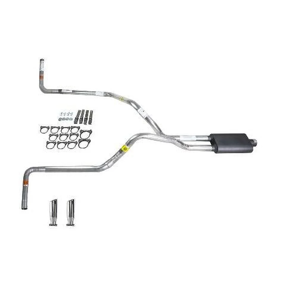 Silverado 88-95 dual exhaust 2.5 pipe Flowsound Muffler RC Tip Side Exit
