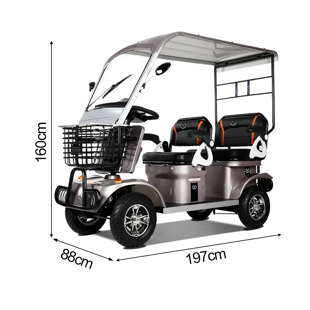 Eeeza 650W 60V 20Ah Electric Mobility Scooter with Long-Range