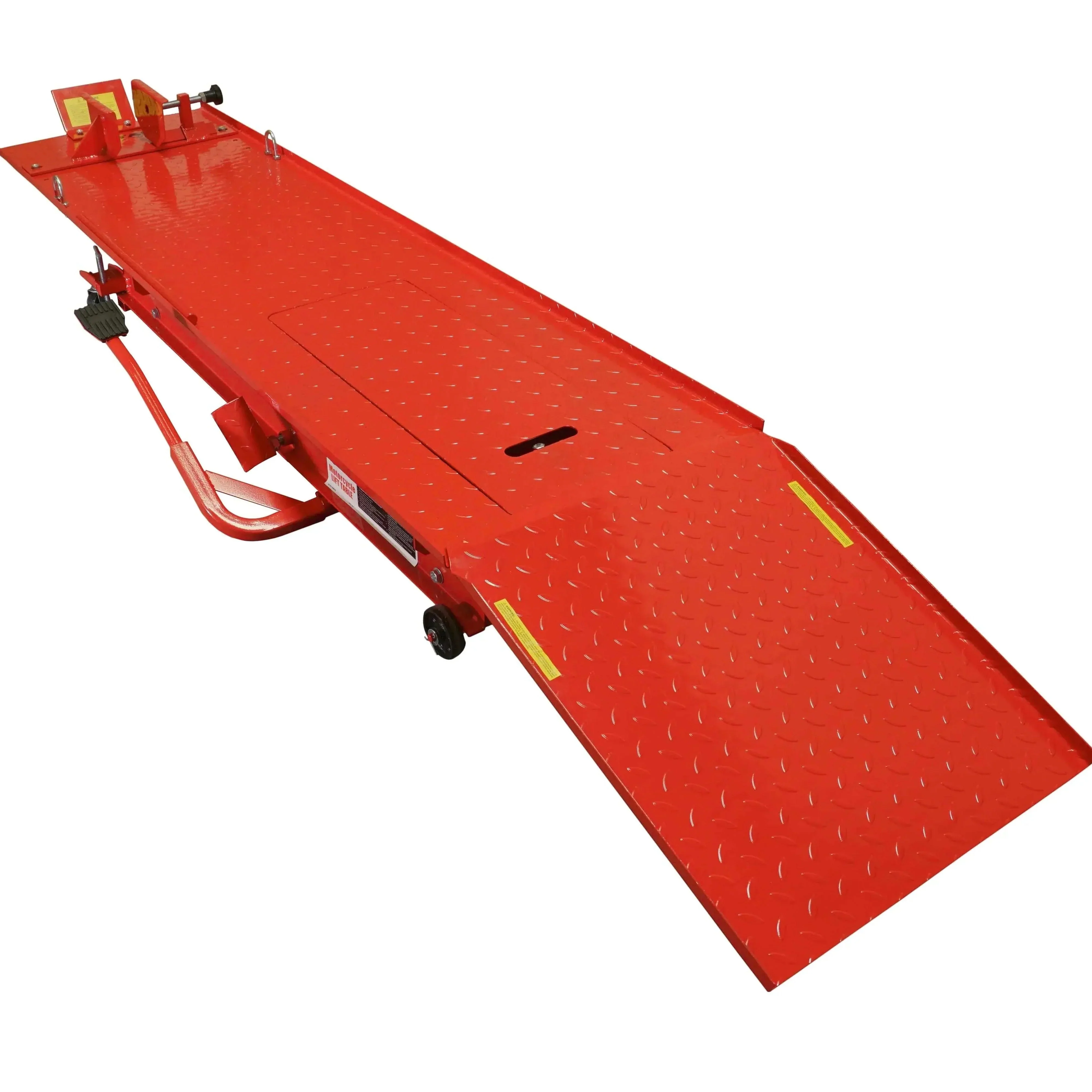 1,000 lb Hydraulic Motorcycle Lift Table Extra Long Heavy Duty