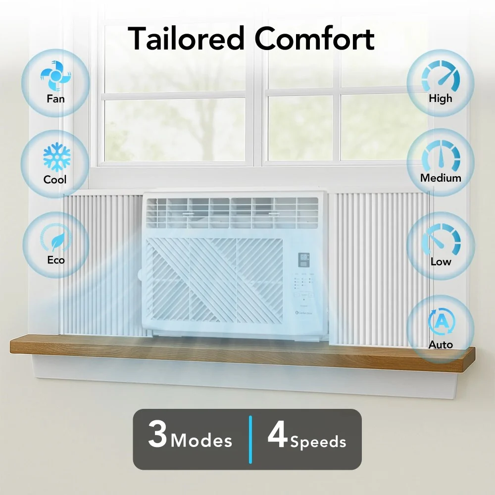 Comfort Zone 5, 000 BTU Window Mounted Air Conditioner with Remote Control