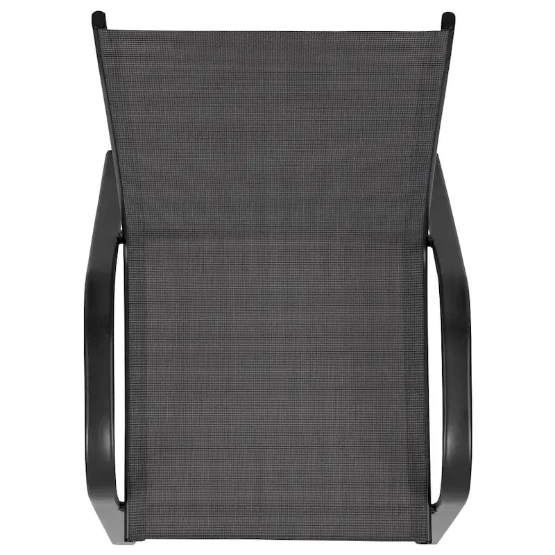 4 Pack Outdoor Barstools with Flex Comfort Material - Patio Stool