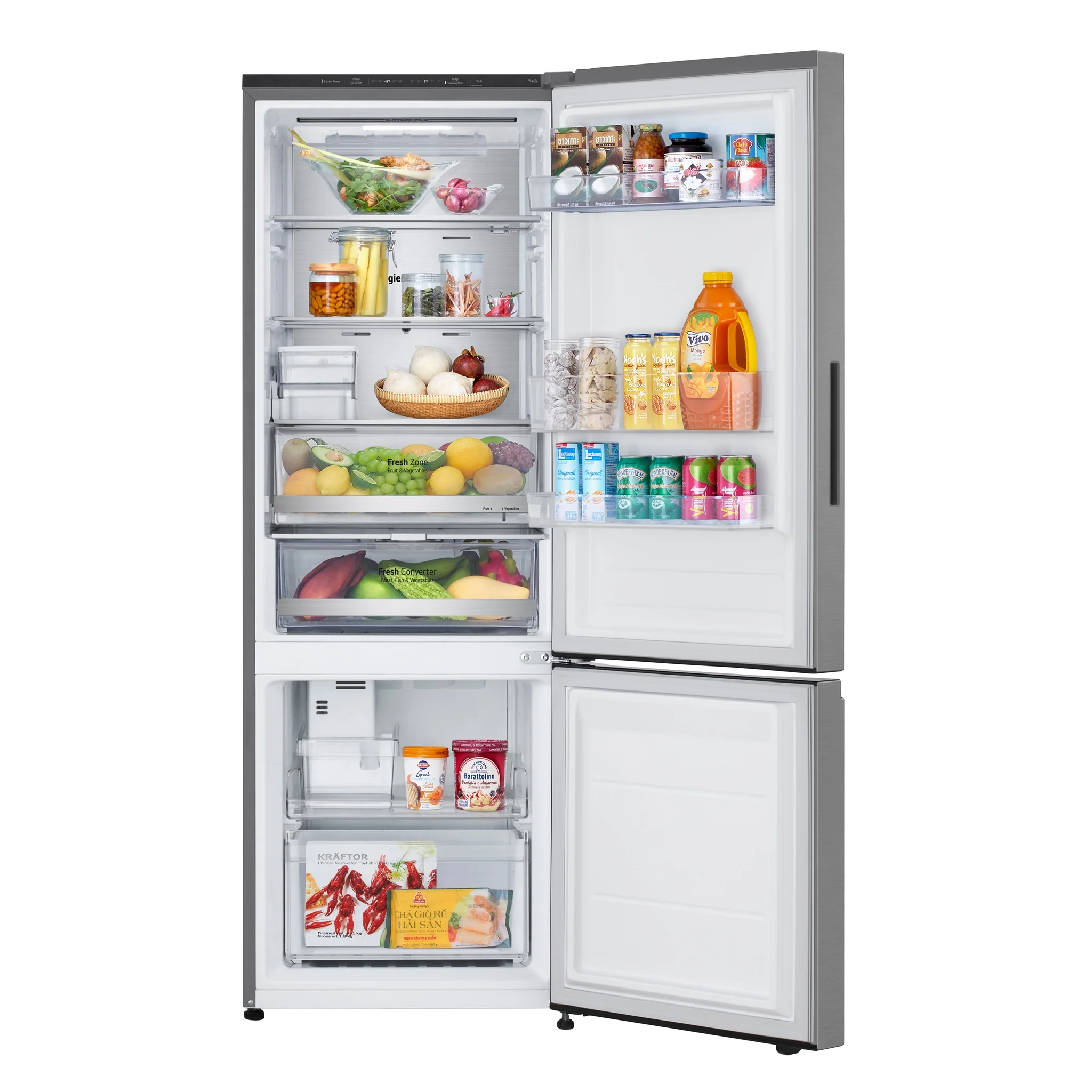 12.7 Cu. Ft. Bottom-Freezer Refrigerator Inverter with Practical Storage