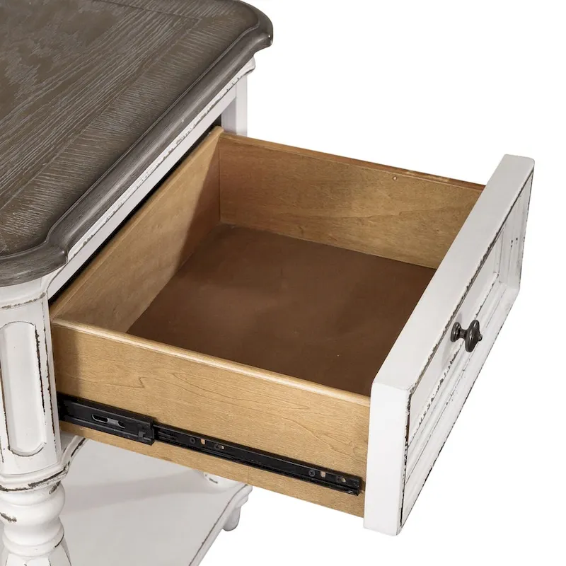 Magnolia Manor Antique White Leg Night Stand