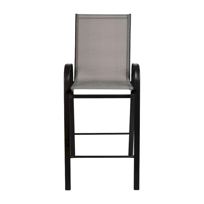 4 Pack Outdoor Barstools with Flex Comfort Material - Patio Stool