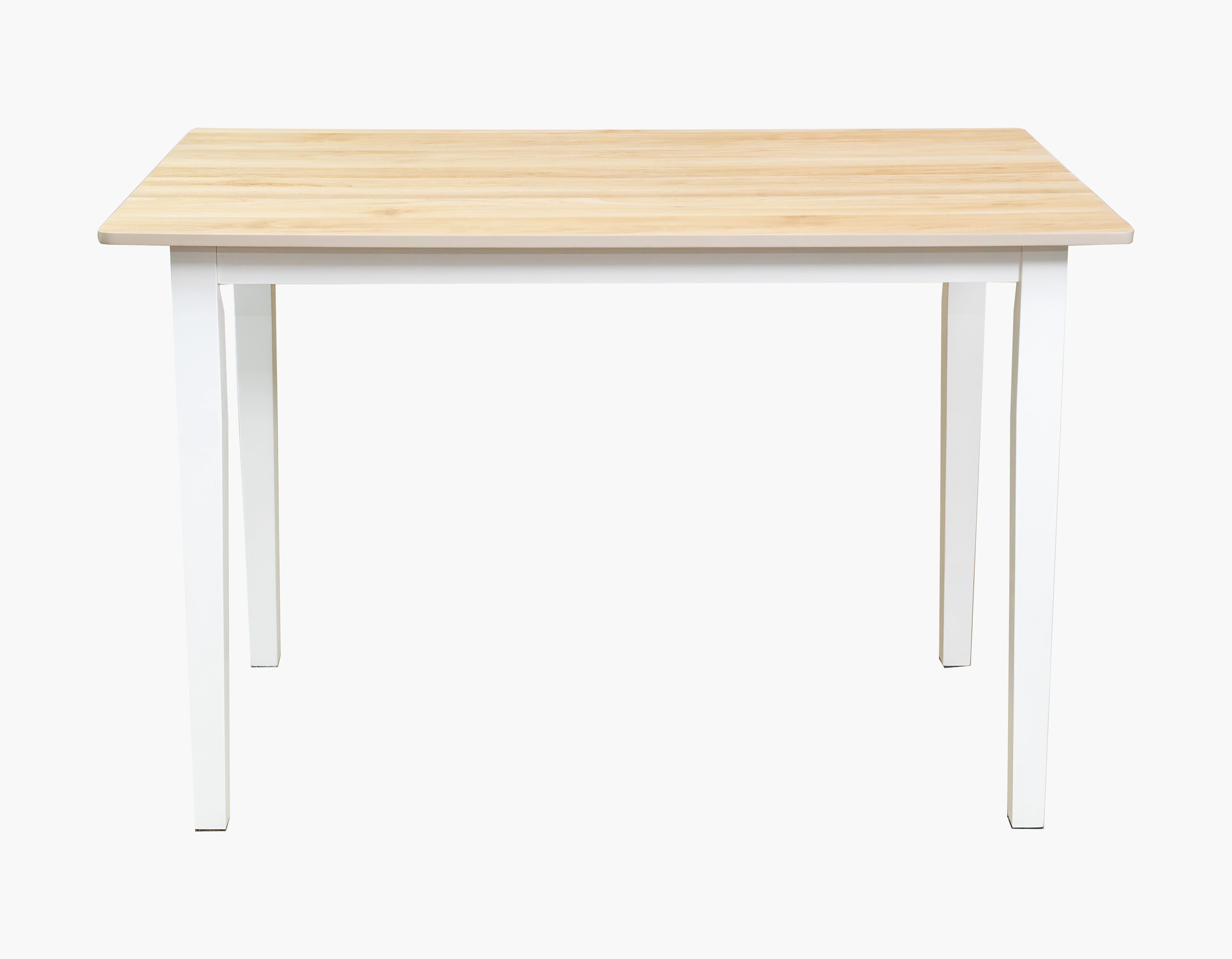 Mainstays 5-Piece Dining Set, 1 Table and 4 Chairs, White, MDF and Rubberwood, Indoor, 46" L x 29" W x 30" H Table