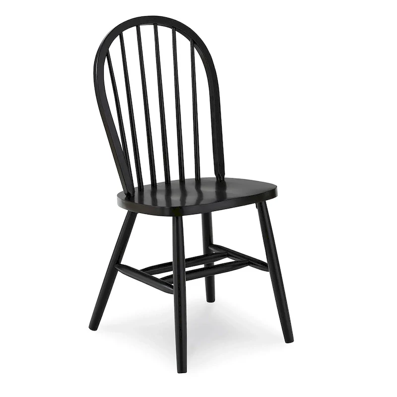 International Concepts Solid Wood Windsor Spindle Back Dining Chair