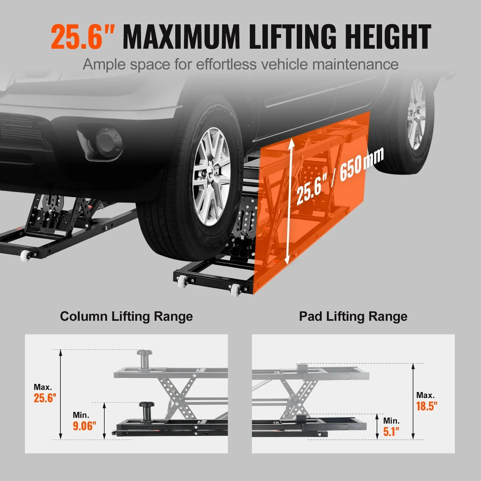 2025 Portable Car Lift 5000 LBS Automatic Car Lift System Jack for Home Garage