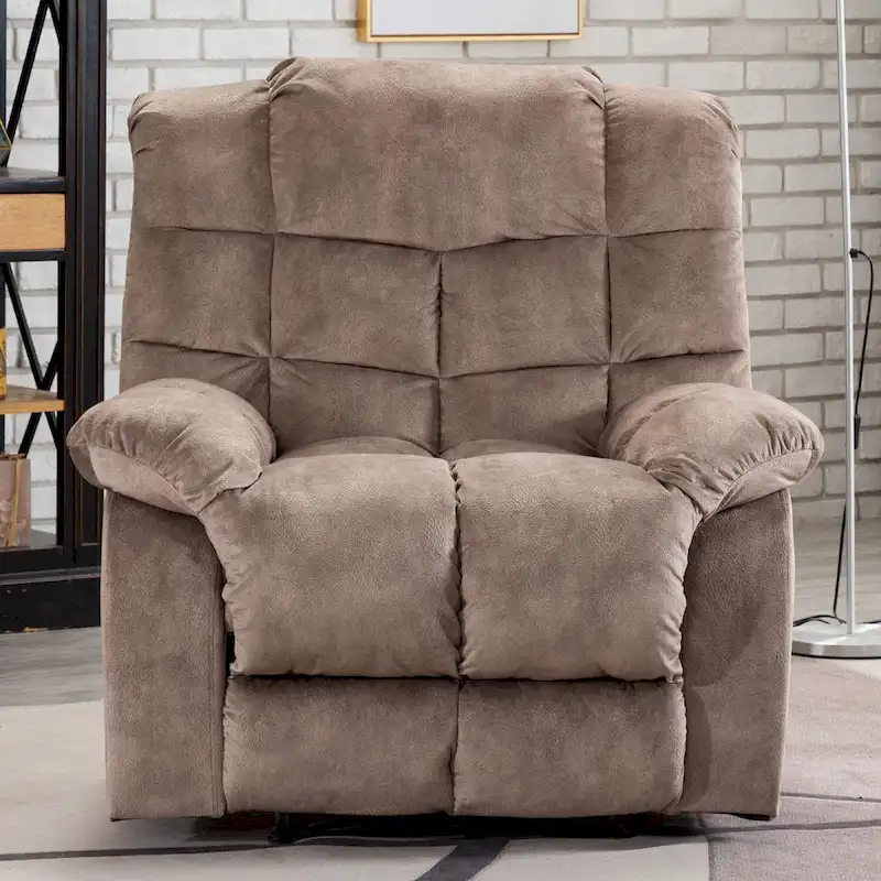 Manual Ergonomic Overstuffed Recliner Chair
