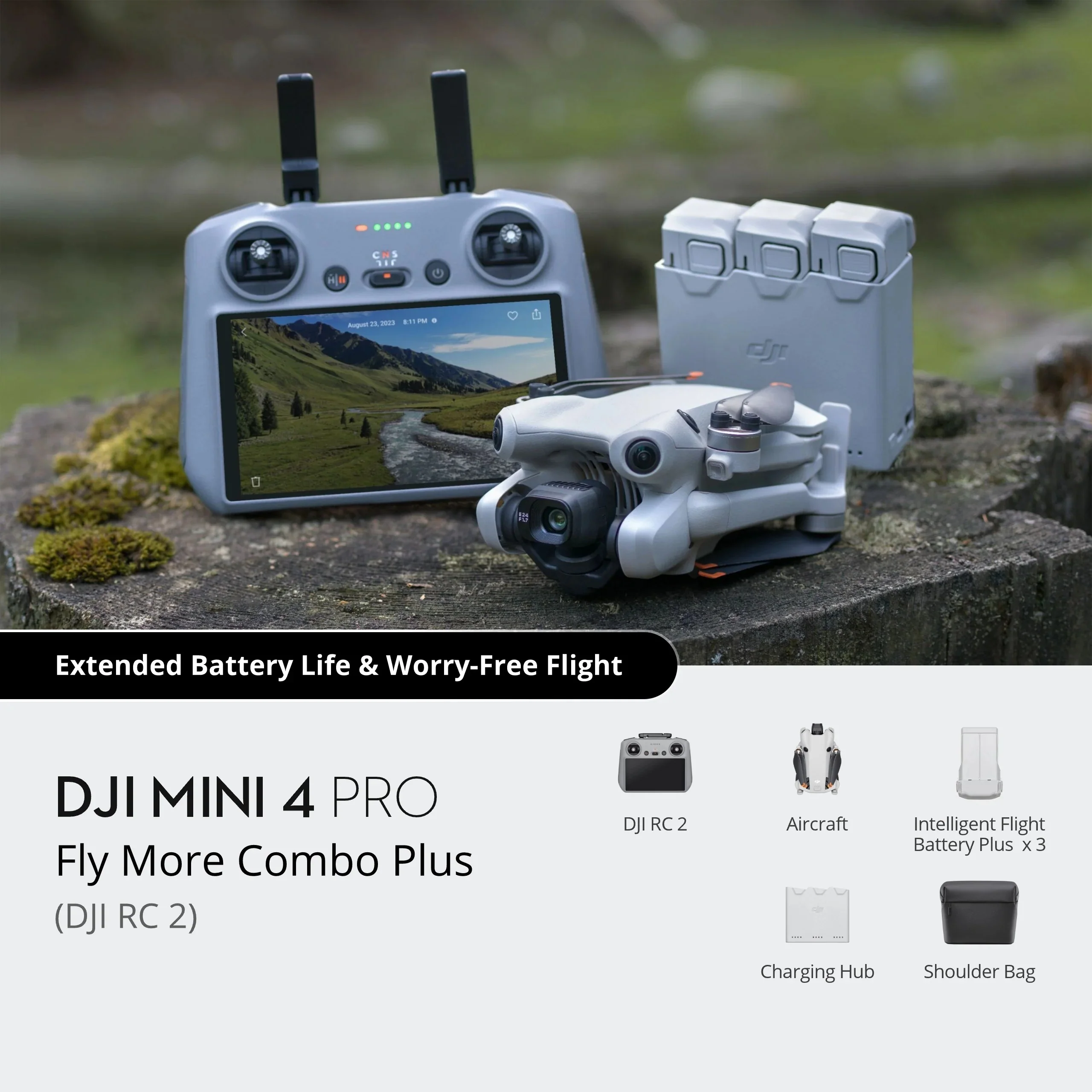 DJI Mini 4 Pro Fly More Combo with DJI RC 2 Controller - moniquejewelry