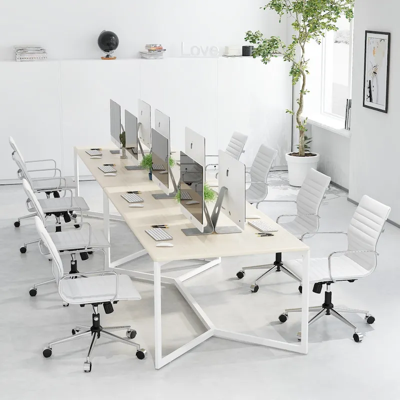 LUXMOD Ribbed Home Office Computer Chair Desk Chair