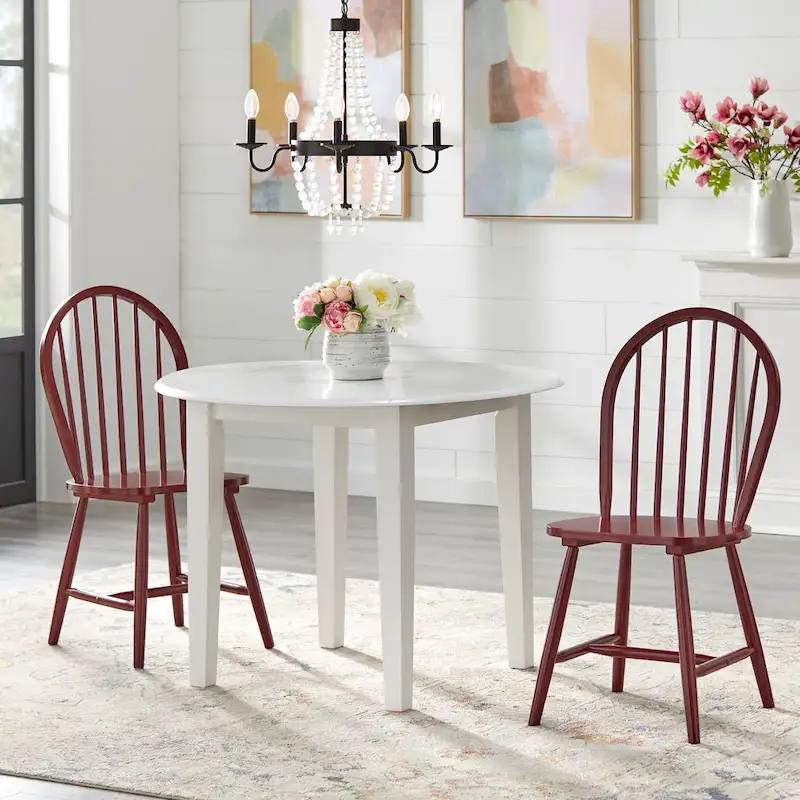 Simple Living Rollo Solid Wood 3-piece Drop-Leaf Dining Set