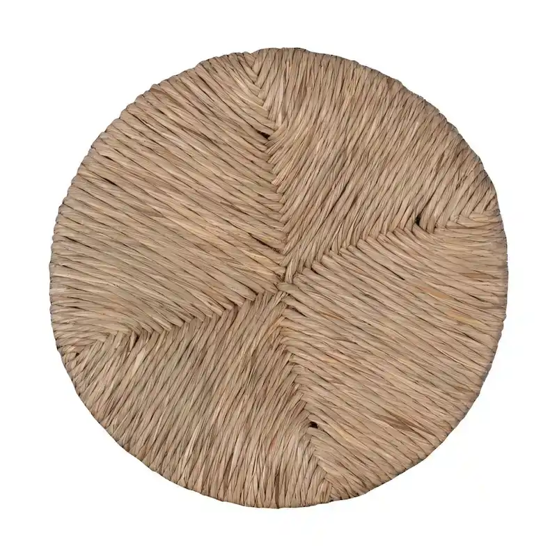 Maya Backless Swivel Counter Stool with Seagrass Seat