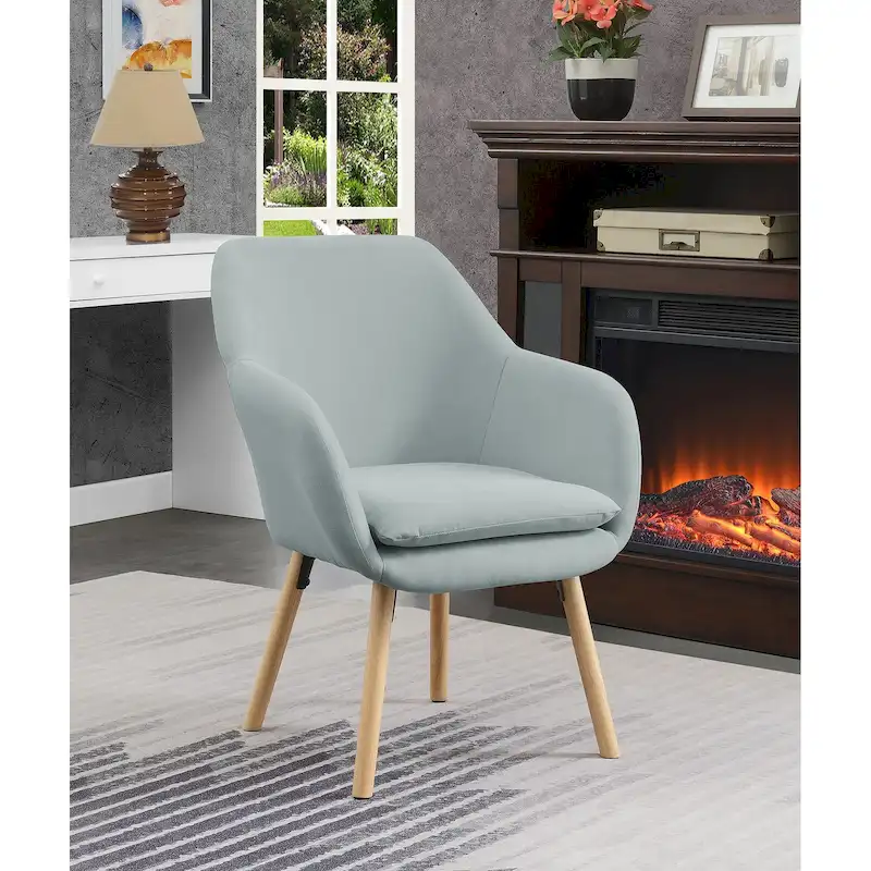 Convenience Concepts Take a Seat Charlotte Wingback Upholstered Accent Armchair
