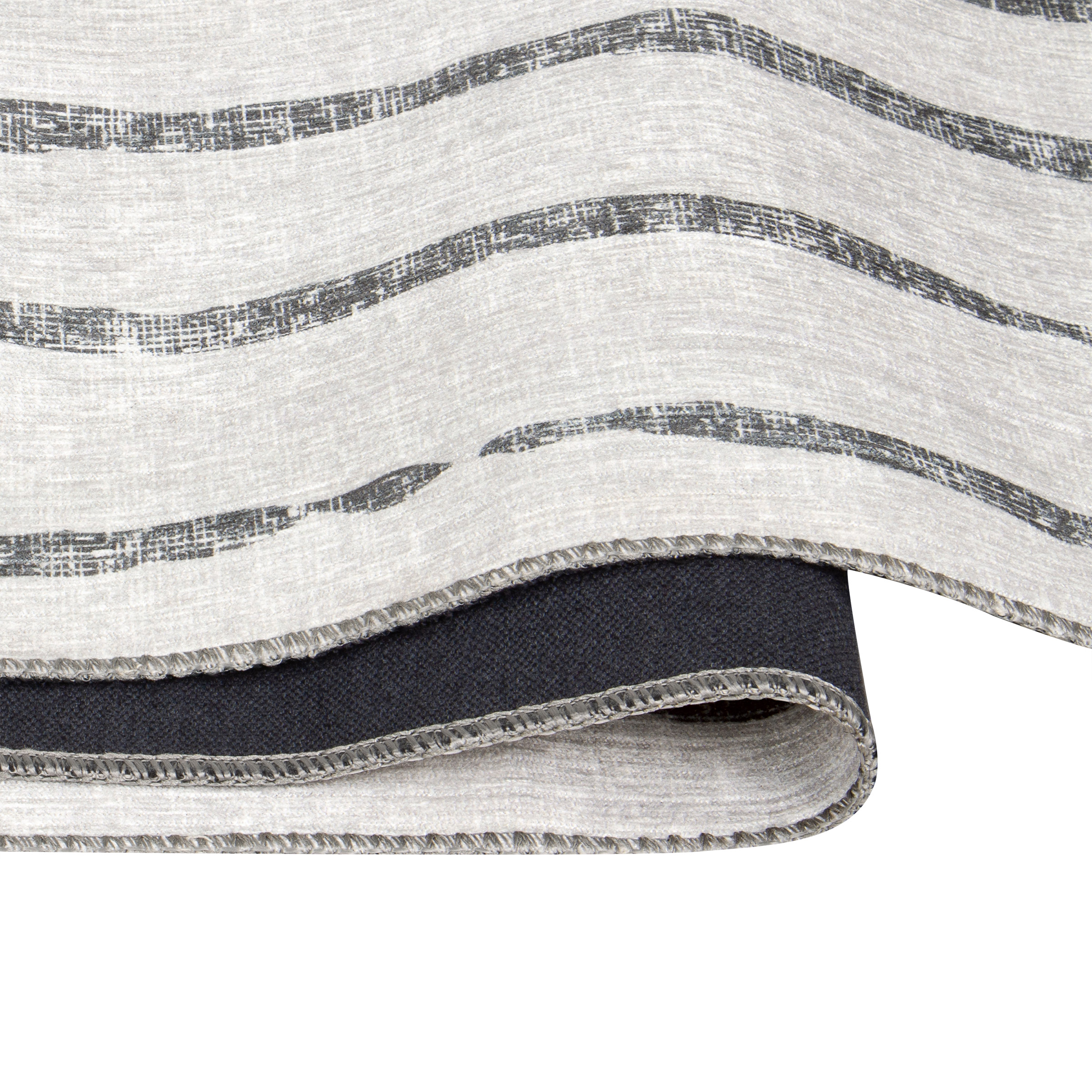 Apache Chenille Area Rug Modern Gray, 6' x 9'