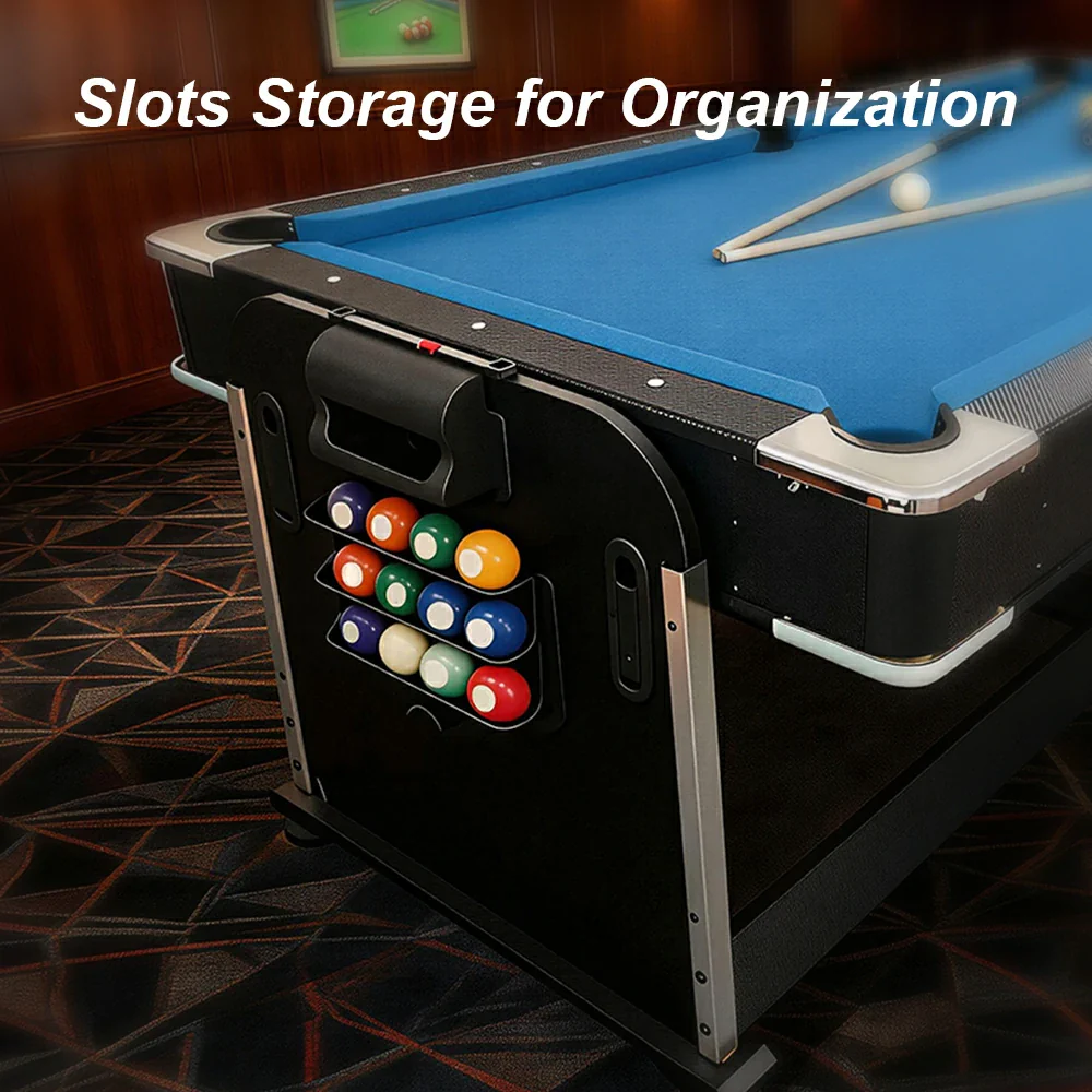 Eeeza 4 In 1 Multi-functional Game Table with Full Accessories for Home, MDF, 7Ft