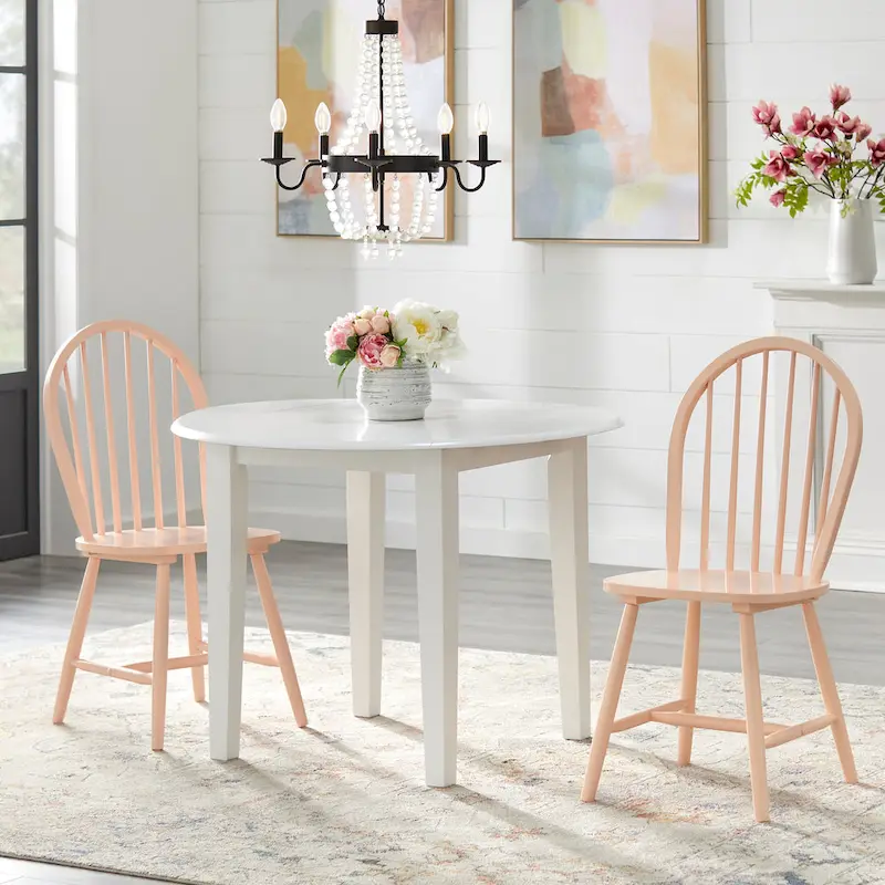 Simple Living Rollo Solid Wood 3-piece Drop-Leaf Dining Set