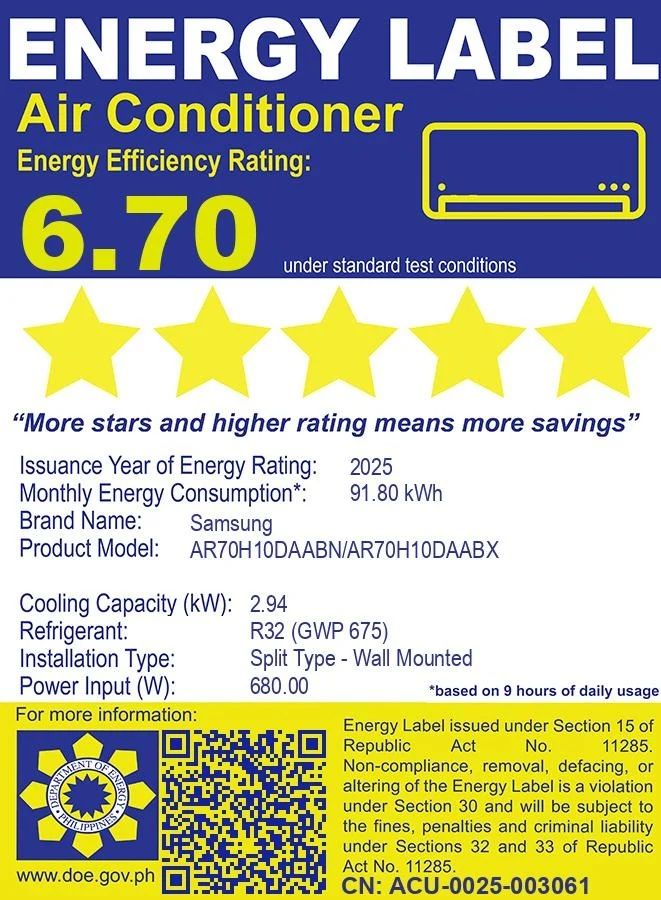 1 HP Split Air Conditioner Inverter with Quiet Operation