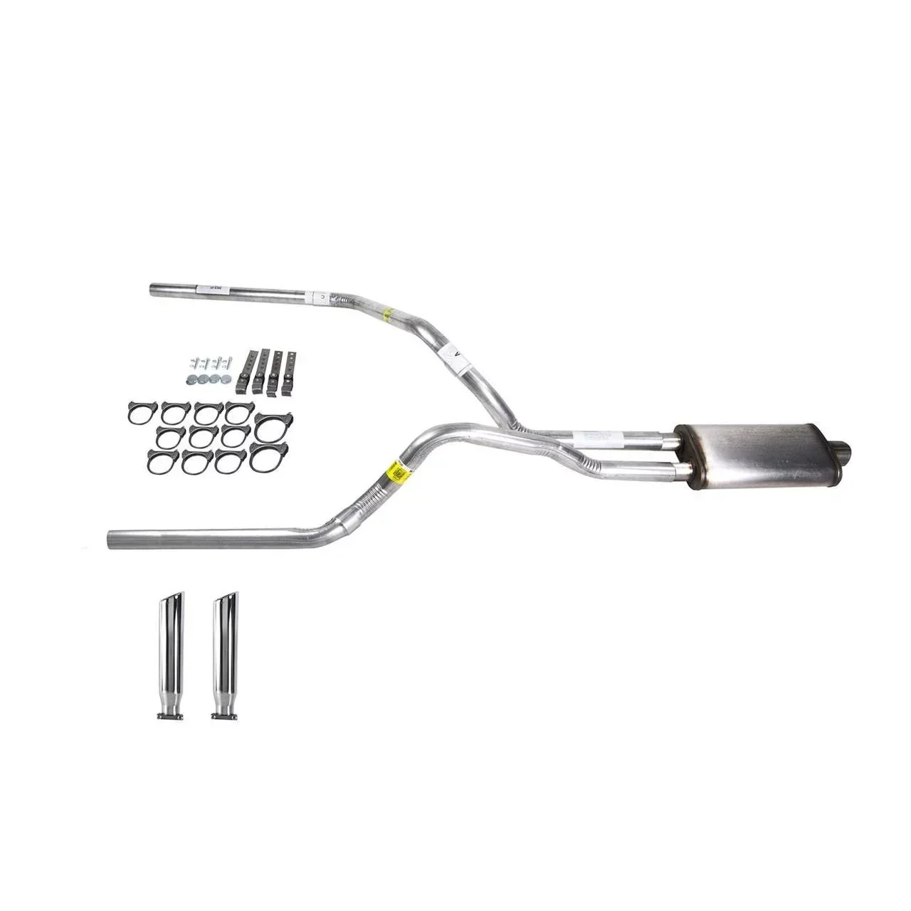 Silverado 88-95 dual exhaust 2.5 pipe Stainless muffler RC Tip