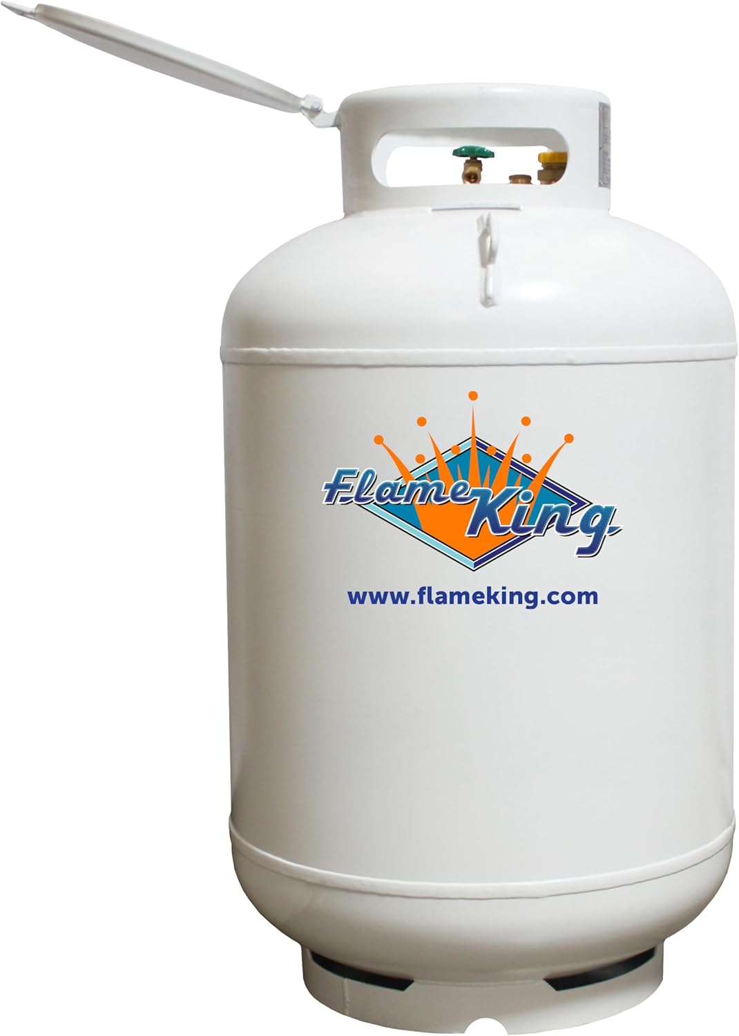 Flame King 420LB ASME Vertical Propane Tank, White