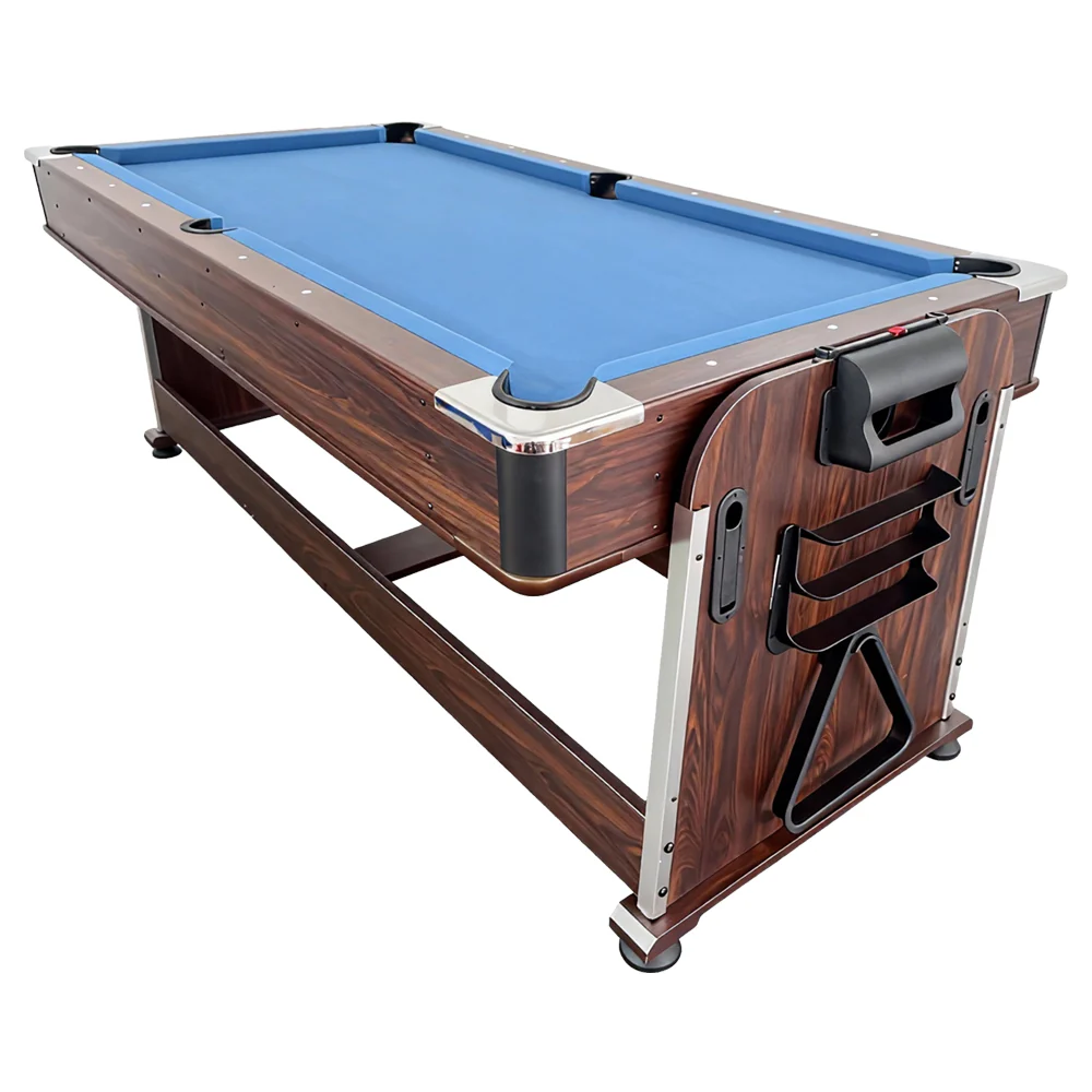 Eeeza 4 In 1 Multi-functional Game Table with Full Accessories for Home, MDF, 7Ft