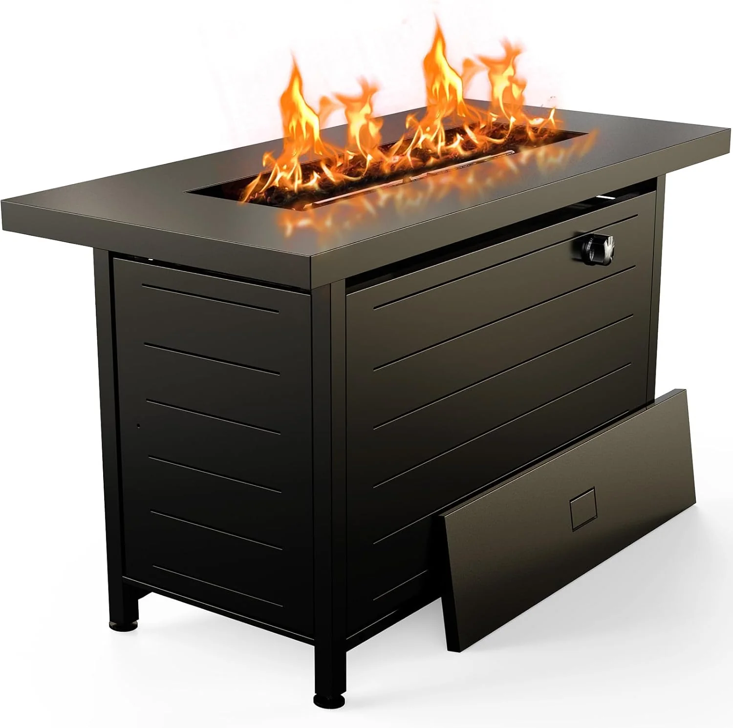 Gas Fire Pit Table, 50,000 BTU Outdoor Propane Fire Pit