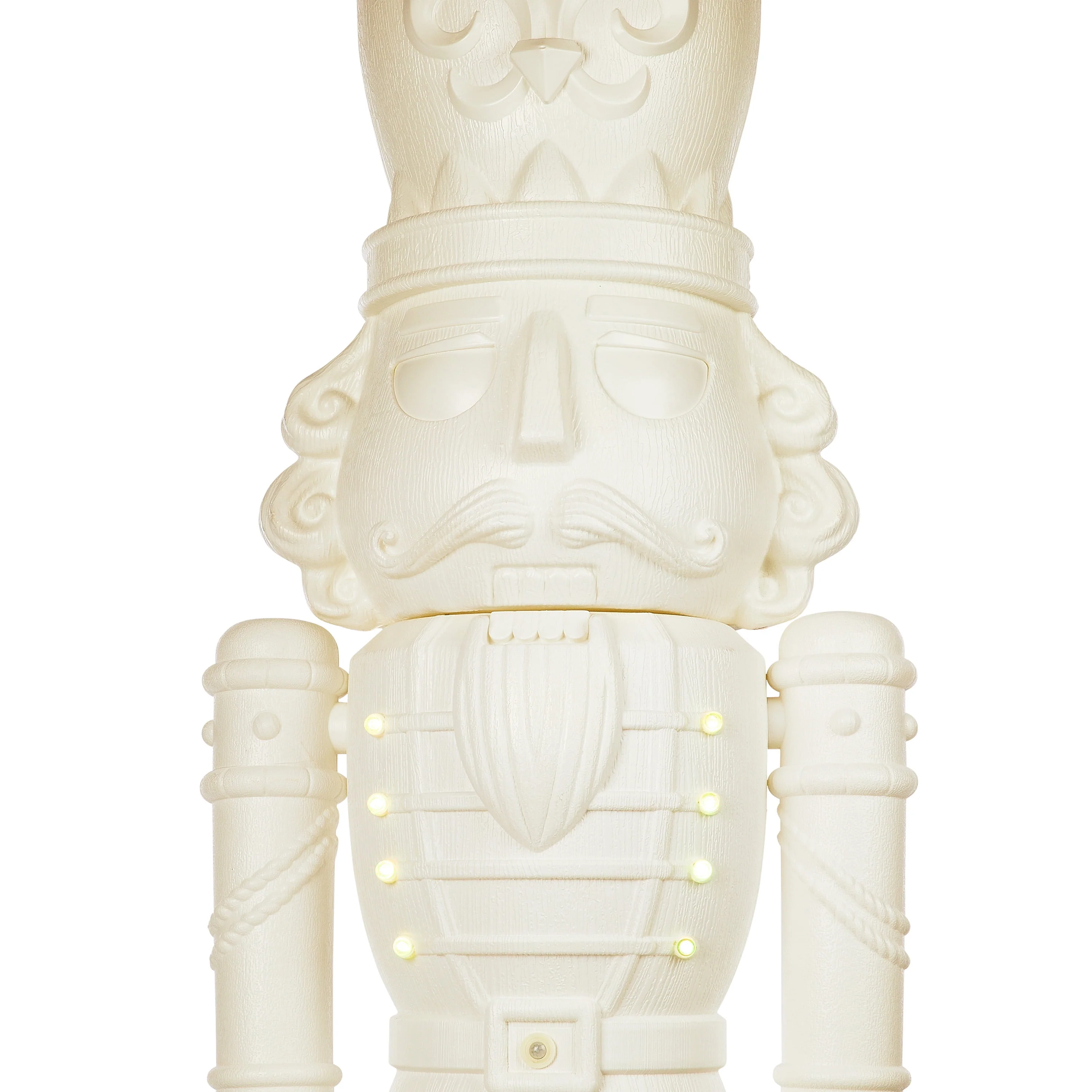 2025 Animated White Nutcracker Blow Mold, 75 in, 6.25 ft, by Holiday Time