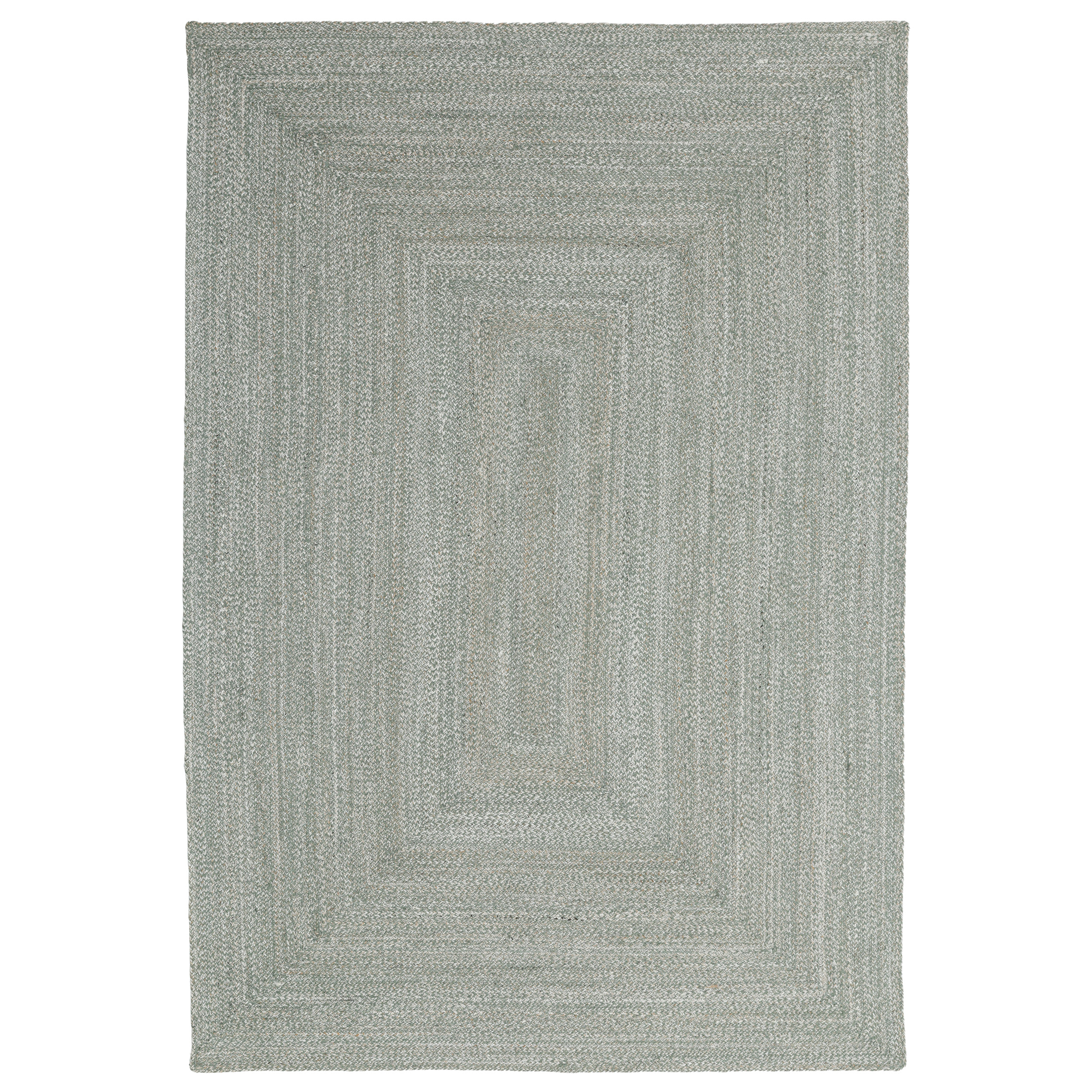 Obeetee Layla Braided Area Rug, Green, 5' x 7'6"