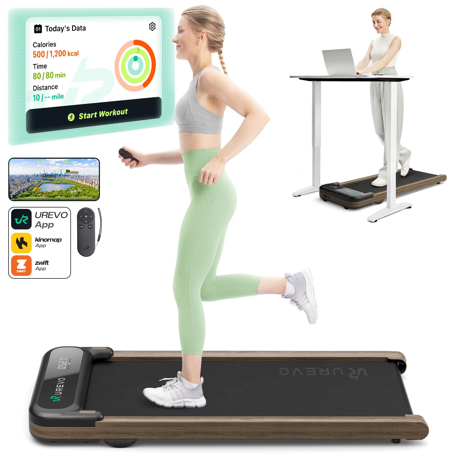 Smart Walking Pad Compact Under-Desk Treadmill
