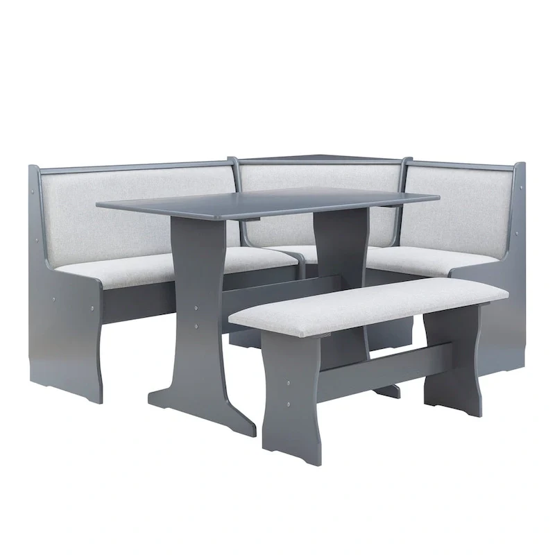 Sedley Farmhouse Nook Dining Set with Storage
