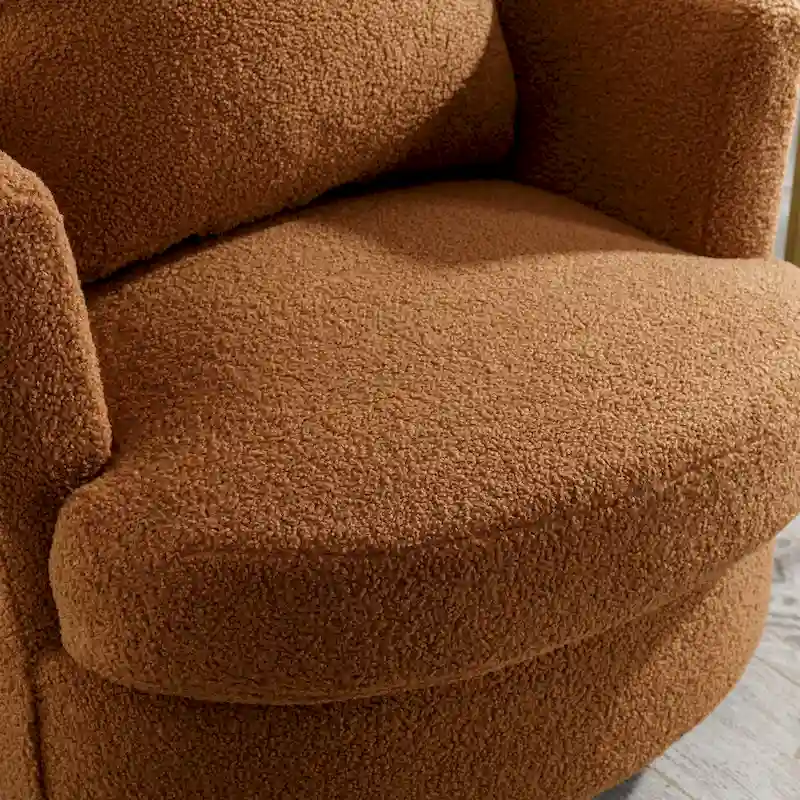 Modern Upholstered Swivel Barrel Chair(Set Of 2)