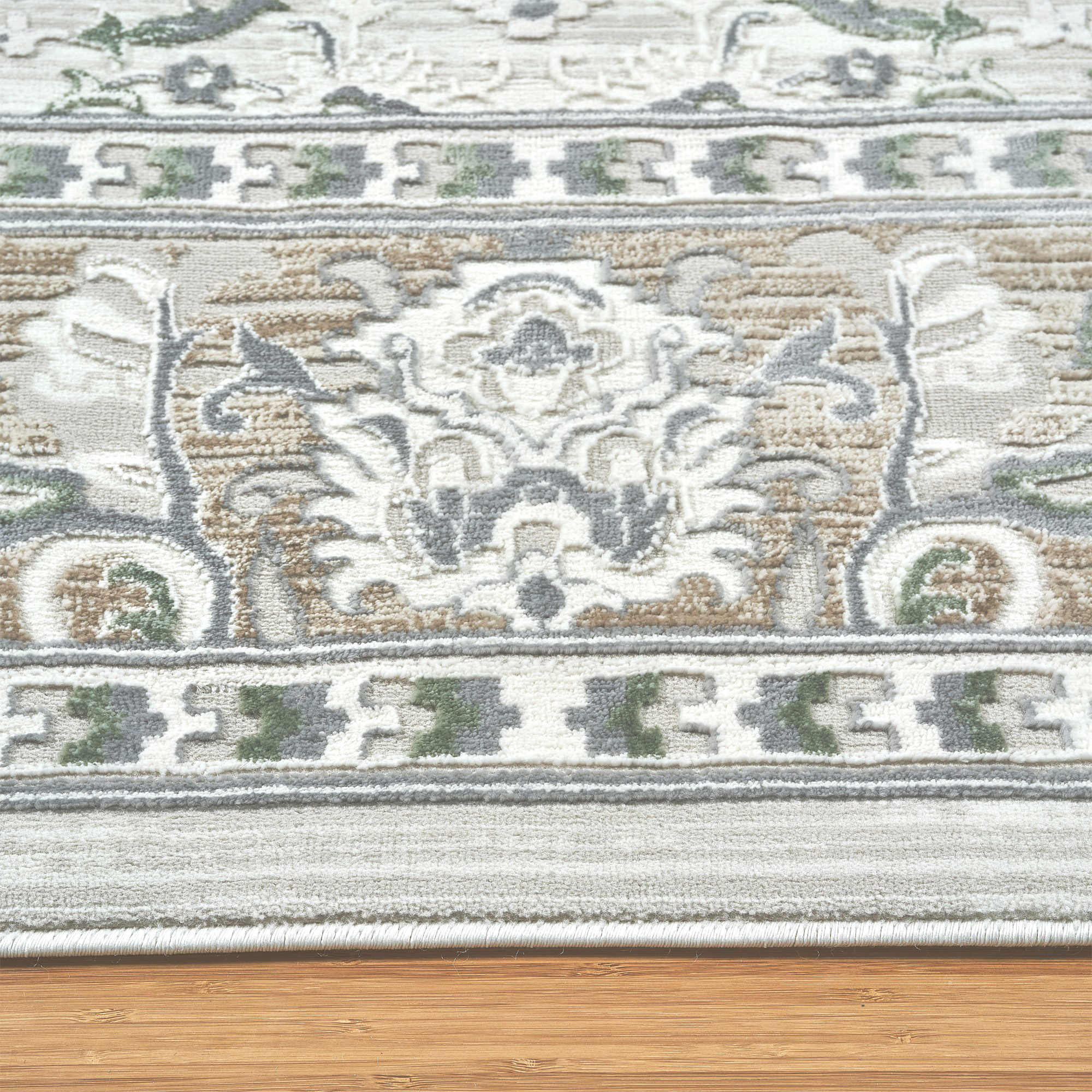 Sasha Area Rug, Adryan Beige Green, 7'10' x 10'