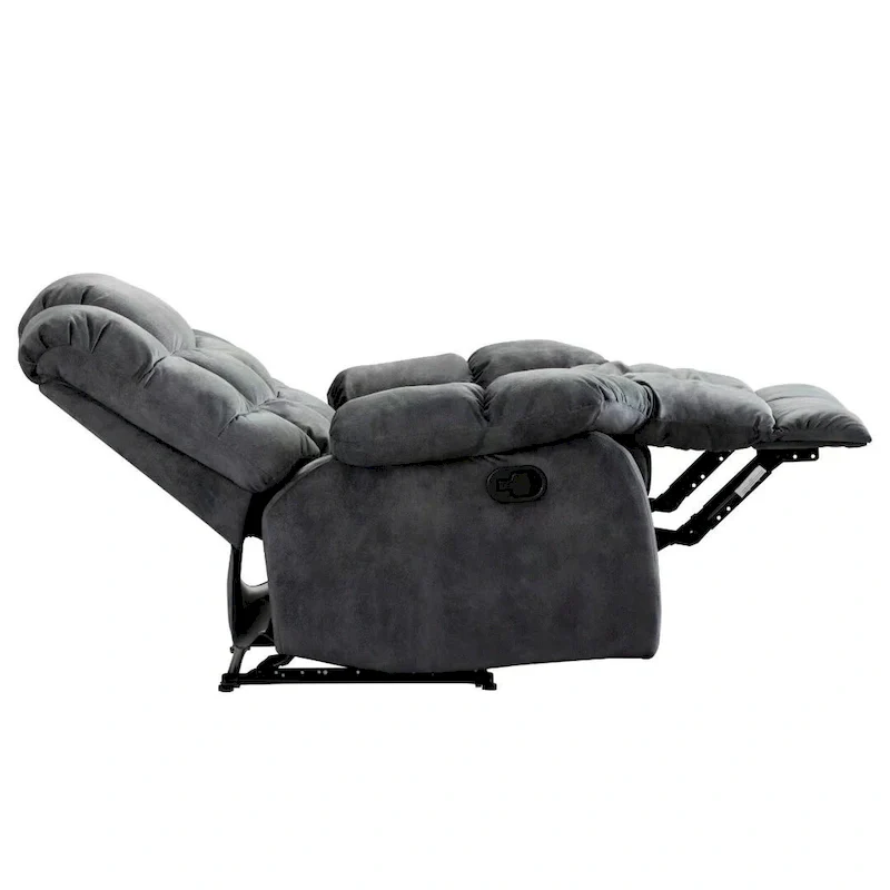 Manual Ergonomic Overstuffed Recliner Chair