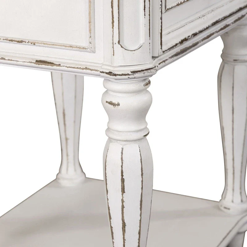 Magnolia Manor Antique White Leg Night Stand