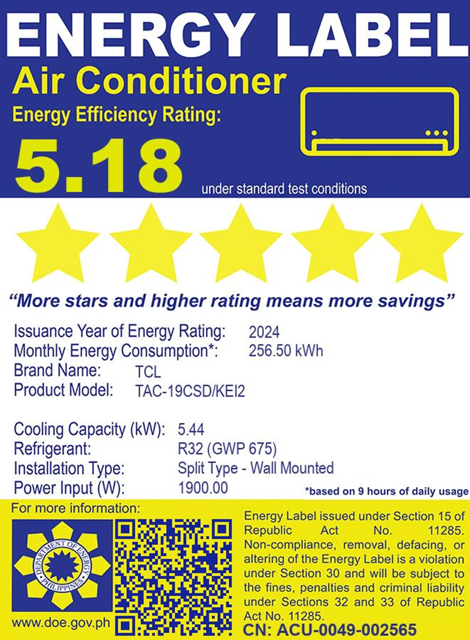 2 HP Split Air Conditioner Inverter AI Features Full DC