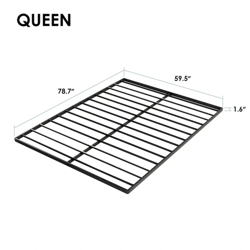 1.6 Inch Metal Bunkie Board Bed Slat Replacement by Crown Comfort