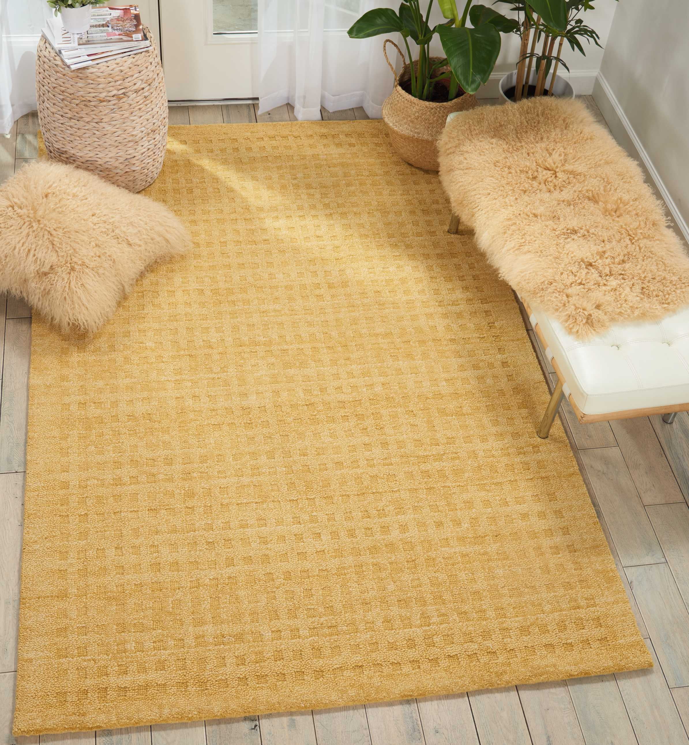 Nourison Perris Solid Charcoal 3'9" x 5'9" Area Rug, (4x6)