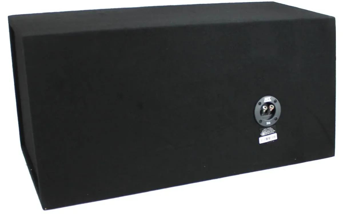 MTX 12" Dual Loaded Car Subwoofer w/Sub Box, Amplifier, & QPower Wiring Kit