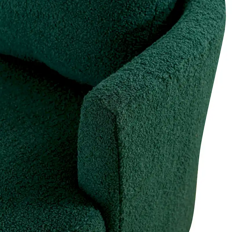 Modern Upholstered Swivel Barrel Chair(Set Of 2)