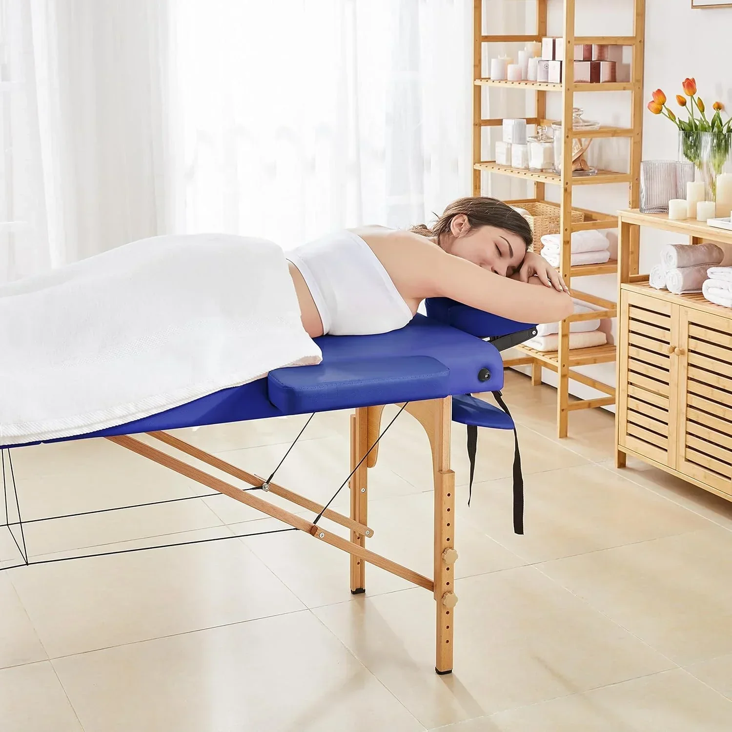 Yaheetech Massage Table Portable Lash Beds Spa Bed Massage Couch Foldable Spa Tables