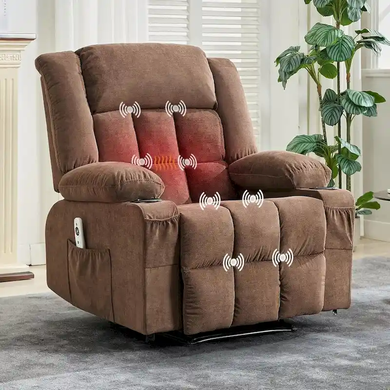 Remote Control Recliner Chair with Heat and Massage