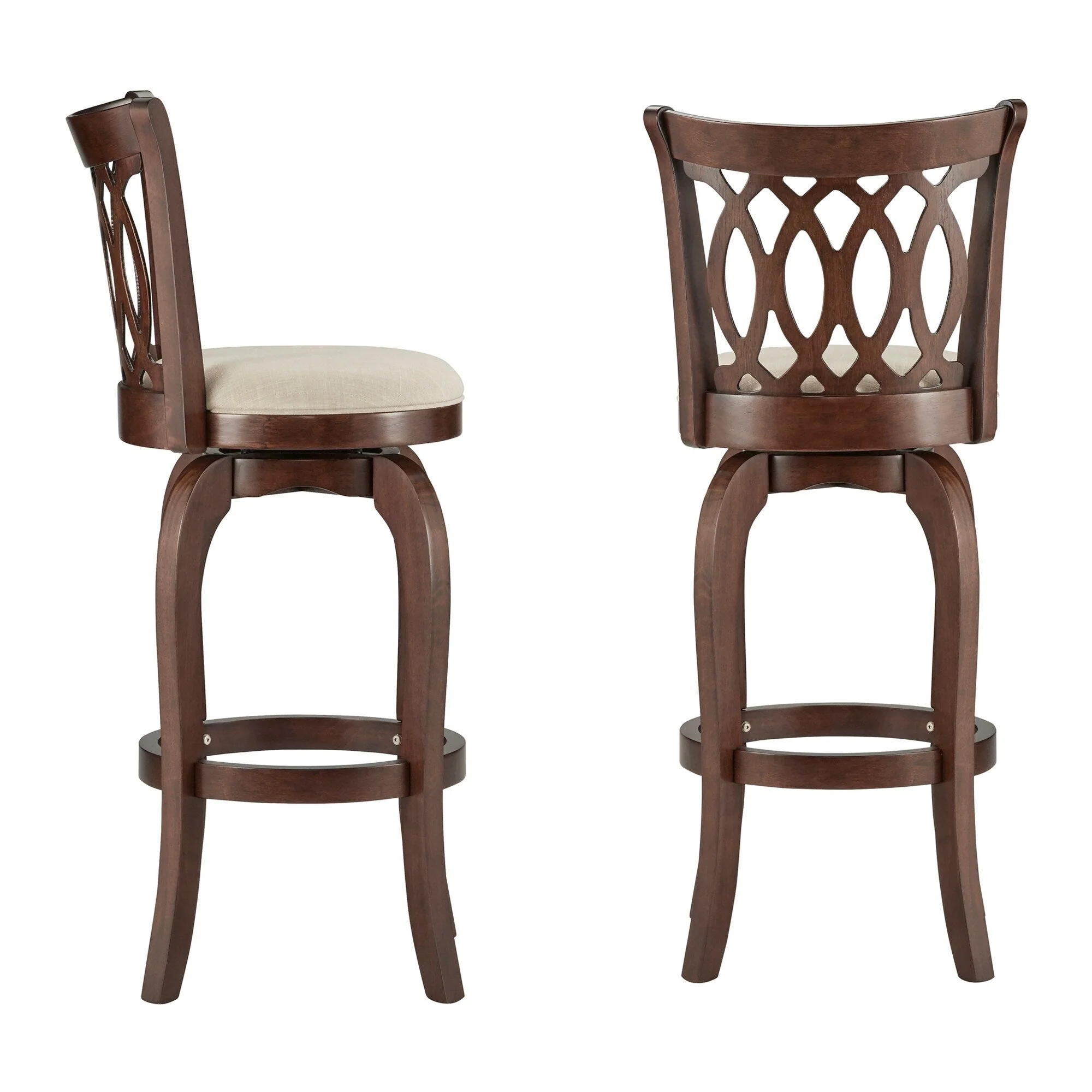 Rovinj Scroll Back Swivel Bar Stool